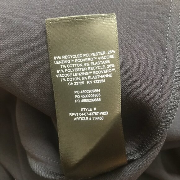 Wilfred Aritzia Meyer Skirt Dark Night Navy A-line High Rise Midi Skirt Size 6 - Picture 11 of 12